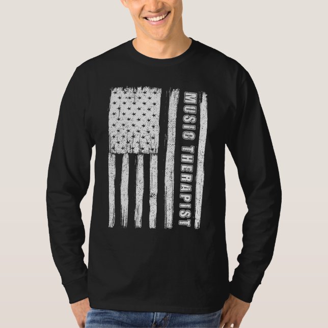 Camiseta Fourth of July Shirts for Men American Flag musici (Anverso)