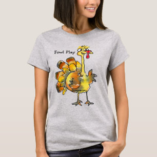 Camiseta Fowl Play Personalizado Gold Turkey