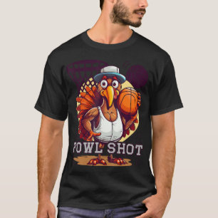 Camiseta Fowl Shot - Feliz Día de Acción de Gracias Funny C