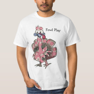 Camiseta Fowt Play Personalizado Pink Turkey