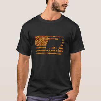 Camiseta Fox American Flag Fox Hunting Long Sleeve T Shirt