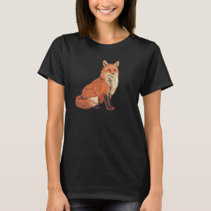 Camiseta Fox Anatomy Beautiful Vulpes Sweet Retro Sketch Vi