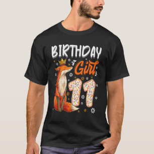 Camiseta Fox Animal 11º Chica de cumpleaños Fox B Día 11 Añ
