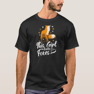 Camiseta Fox Animal Cute Este Chica Ama A Los Zorros
