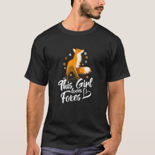Camiseta Fox Animal Cute Este Chica Ama A Los Zorros