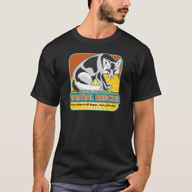 Camiseta Fox animal del rescate (Anverso)