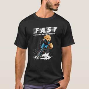 Camiseta Fox Animal Dog Bicycle Graphic Y Más