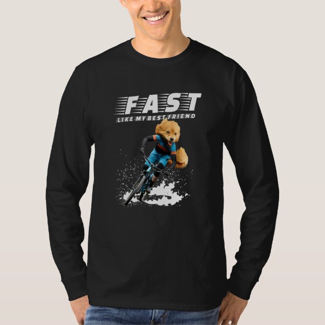 Camiseta Fox Animal Dog Bicycle Graphic Y Más (Anverso)