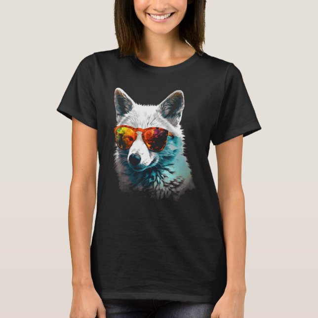 Camiseta Fox  Animal  Sunglasses Animal Fox (Anverso)
