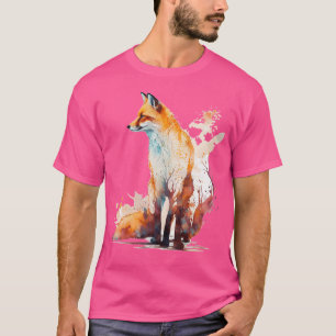 Camiseta Fox Art Animal Lover Motif Animal Artwork Fox