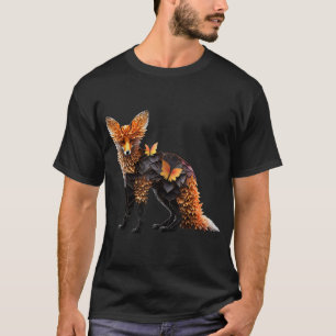 Camiseta Fox Art Animal Lover Motif Animal Print Fox
