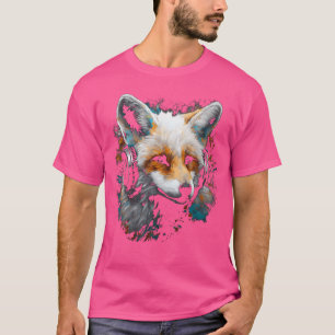 Camiseta Fox Art Music Auriculares para animales