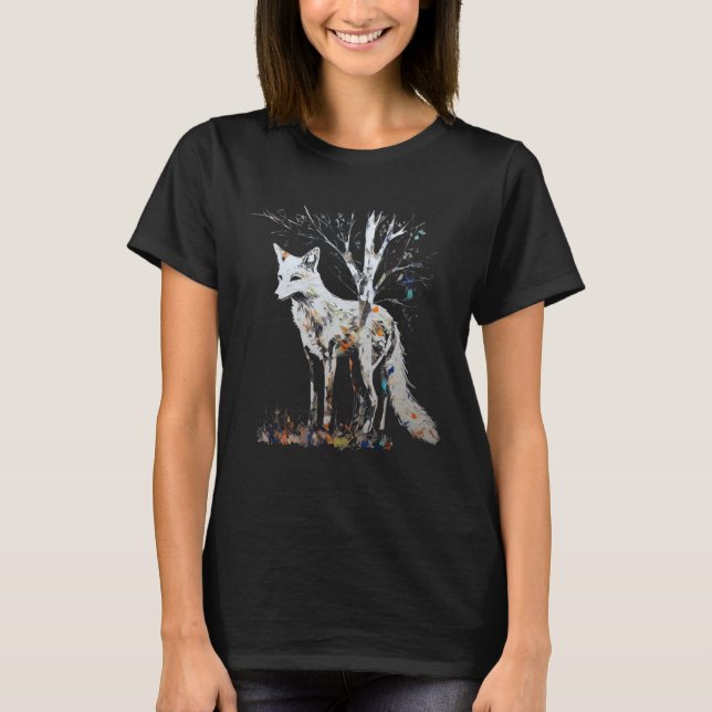 Camiseta Fox Art Tree - Animal Fox (Anverso)