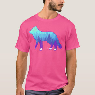 Camiseta Fox ártica con material de impresión para animales
