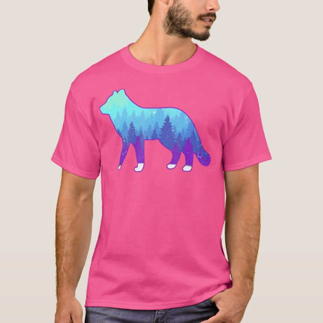 Camiseta Fox ártica con material de impresión para animales (Anverso)