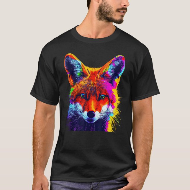 Camiseta Fox Artwork  Animal  Animal Fox 6 (Anverso)