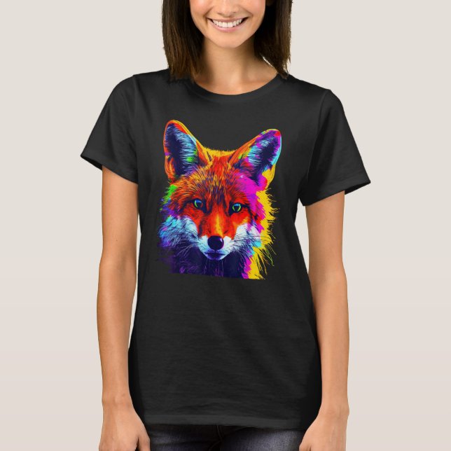 Camiseta Fox Artwork  Animal  Animal Fox 6 (Anverso)
