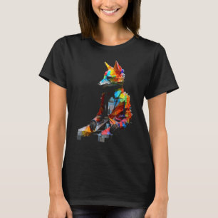 Camiseta Fox Artwork Colorful Animal Fox