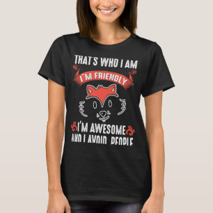 Camiseta Fox asombrosa evita que la gente Fox animales salv