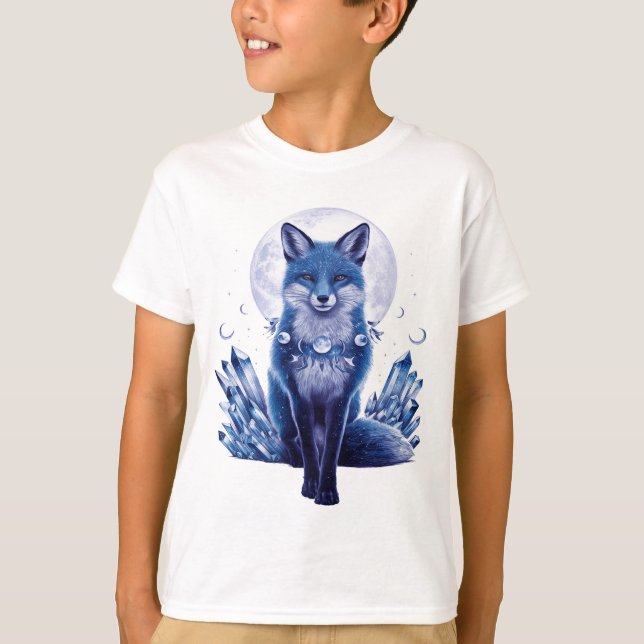 CAMISETA FOX AZUL EN LUNA (Anverso)