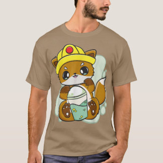 Camiseta Fox Bebe Boba Té De Burbuja Para Trabajador De La 