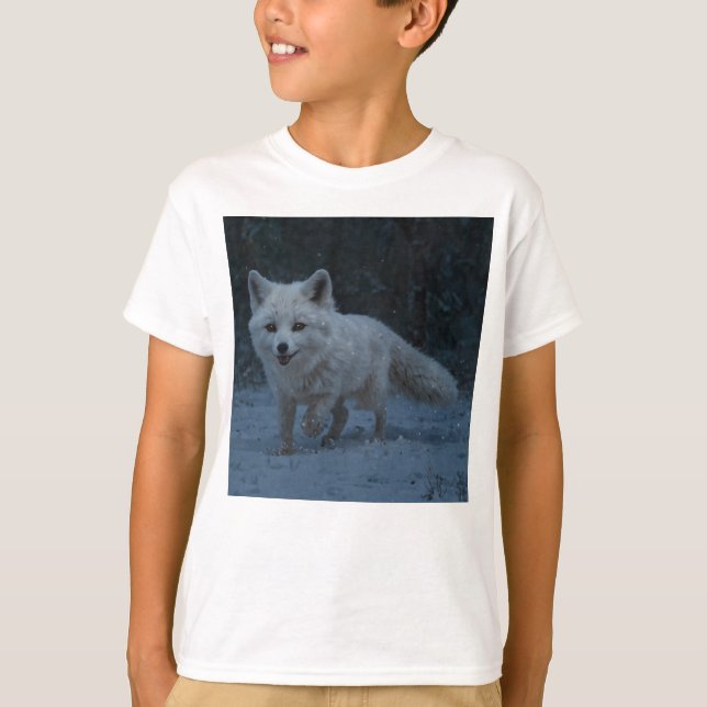 Camiseta Fox blanca ártica (Anverso)