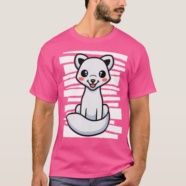 Camiseta Fox blanca ártica (Anverso)