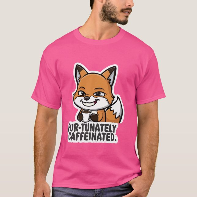 Camiseta Fox Coffee Lover Caffeine Fox Mug Coffee 1 (Anverso)