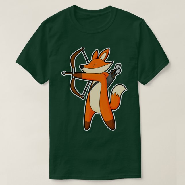 Camiseta Fox como Archer con Arrow Bow (Diseño del anverso)