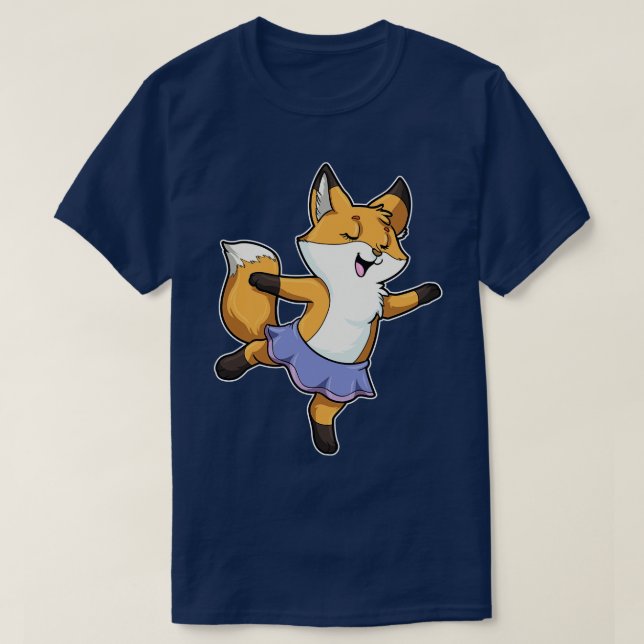 Camiseta Fox como Ballerina en Ballet con Falda (Diseño del anverso)