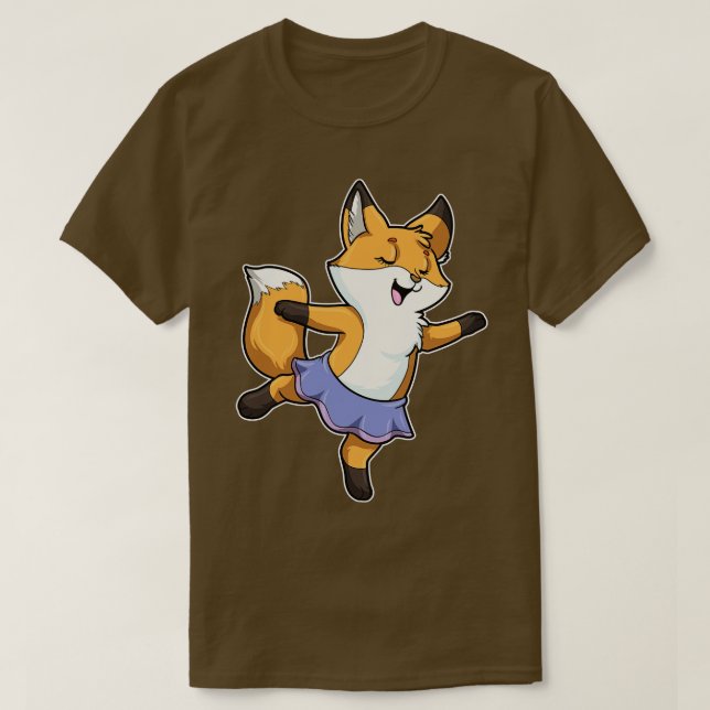 Camiseta Fox como Ballerina en Ballet con Falda (Diseño del anverso)