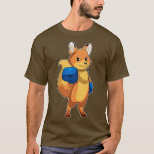 Camiseta Fox Como Boxeador Con Guantes De Boxeo