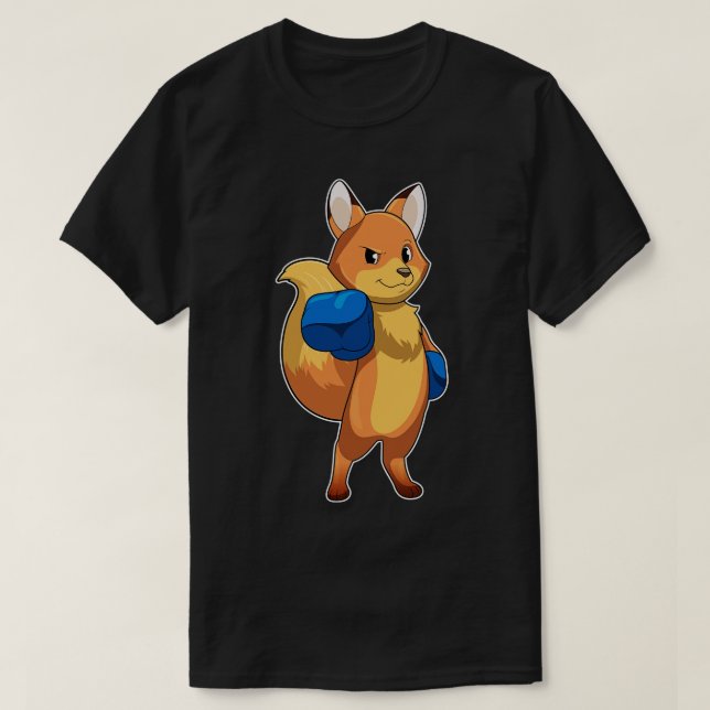 Camiseta Fox como Boxer con guantes de boxeo (Diseño del anverso)