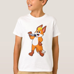 Camiseta Fox como cantante con micrófono
