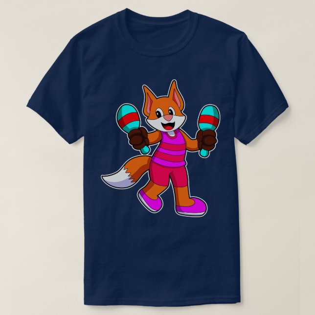 Camiseta Fox como cantante con micrófono 2 (Diseño del anverso)