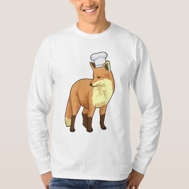 Camiseta Fox como cocinero con gorra de chef (Anverso)