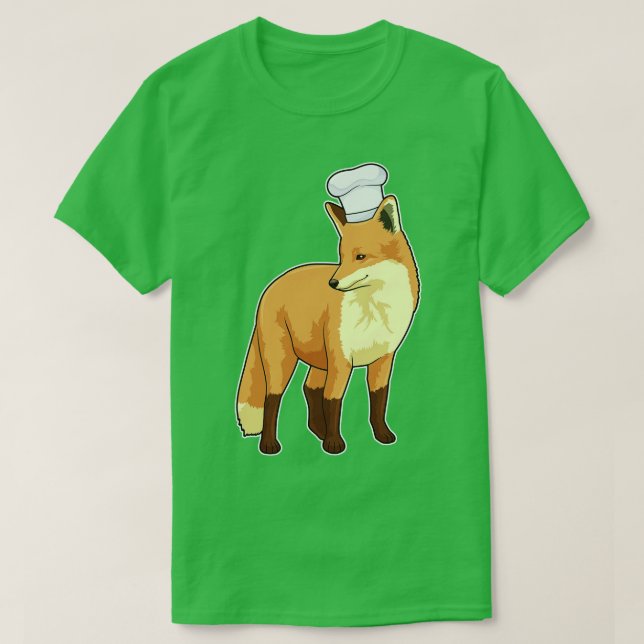 Camiseta Fox como cocinero con gorra de chef (Diseño del anverso)