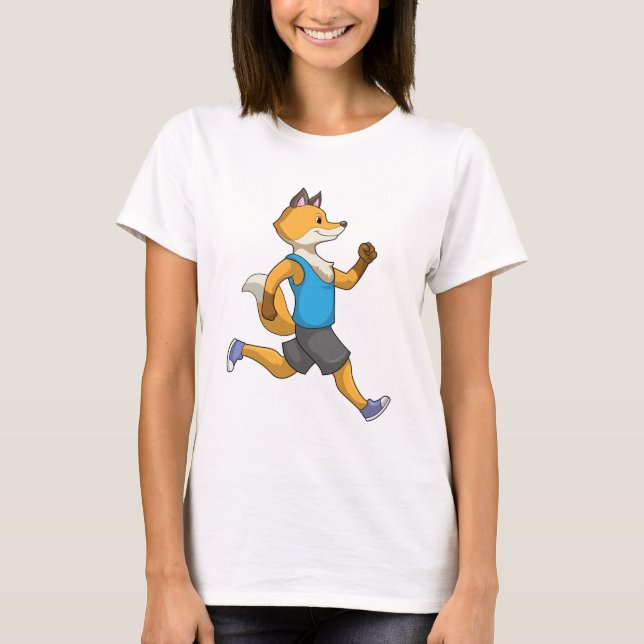 Camiseta Fox como corredor en carrera (Anverso)
