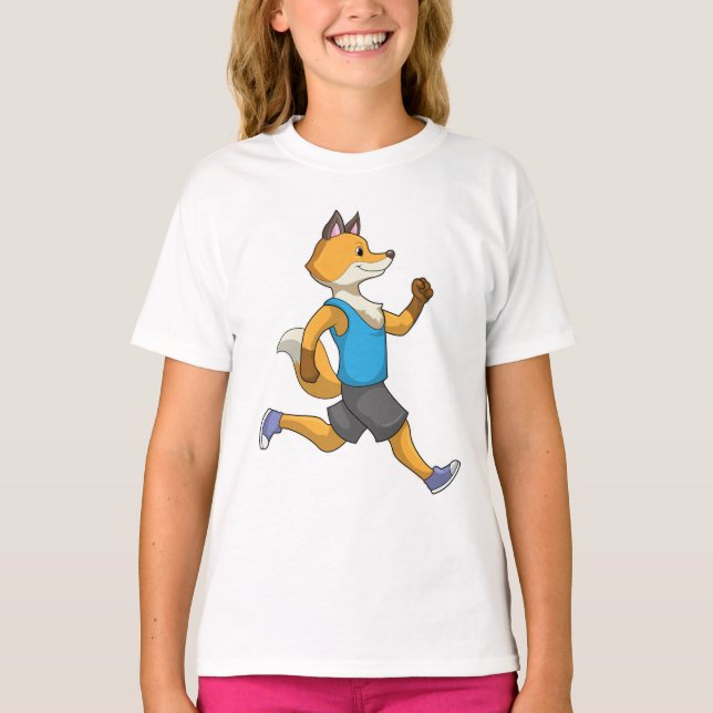 Camiseta Fox como corredor en carrera (Anverso)