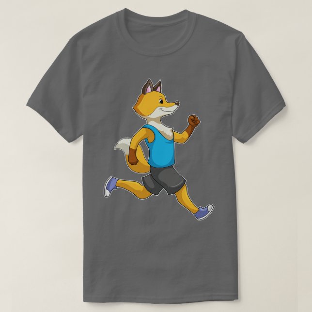 Camiseta Fox como corredor en carrera (Diseño del anverso)