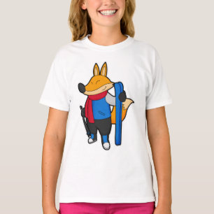 Camiseta Fox como esquiador con esquí