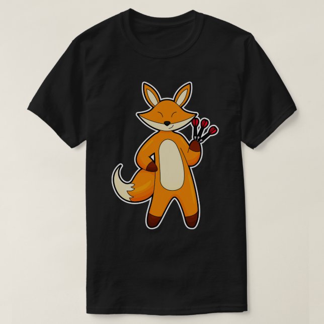 Camiseta Fox como jugador de Dart con Darts (Diseño del anverso)