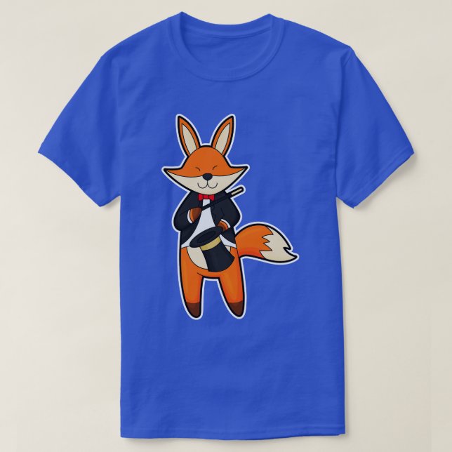Camiseta Fox como mago con varita mágica Gorra (Diseño del anverso)