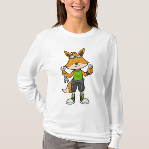Camiseta Fox como mecánico con llave y tuerca