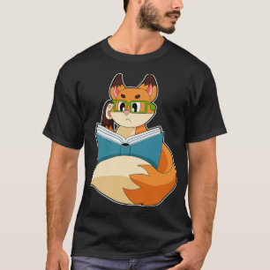 Camiseta Fox Como Nervioso Con Gafas De Libro