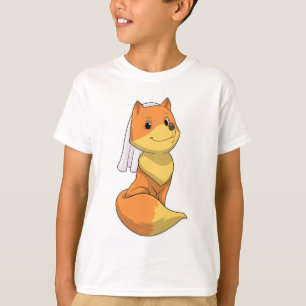 Camiseta Fox como novia con velo