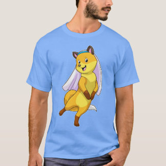 Camiseta Fox como novia con velo 2
