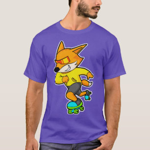 Camiseta Fox como patinador con patines de rodillos 2