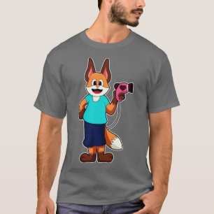 Camiseta Fox como peluquero con secador de pelo