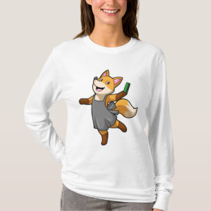 Camiseta Fox como peluquero con tijeras